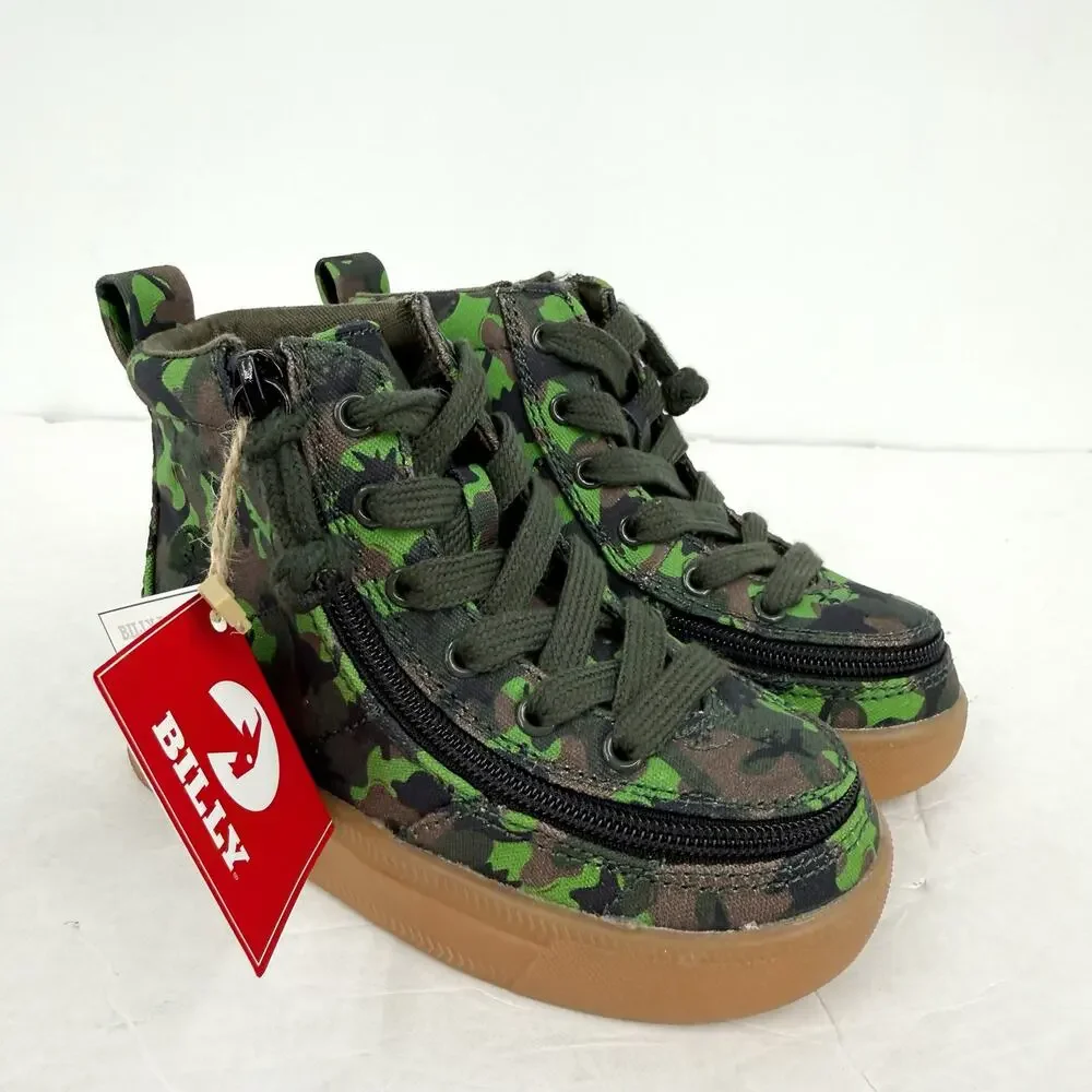 BILLY Footwear Toddler Kids High Top Sneakers US 8 M EU 24 Dark Green NIB